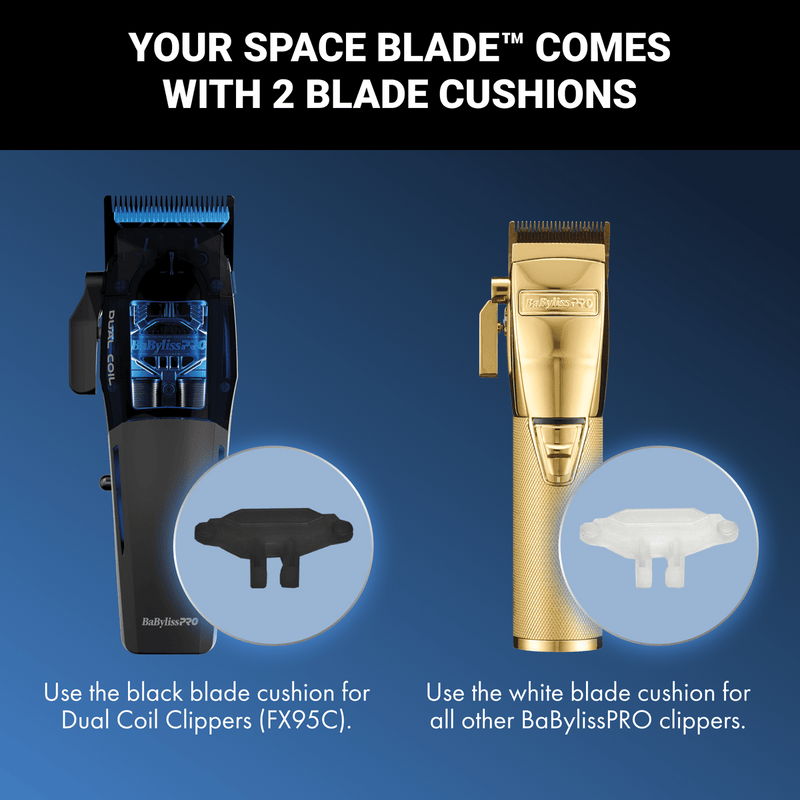 BaBylissPRO MIM Space Blade FX8095B – includes two blade cushions for compatibility with BaBylissPRO clippers