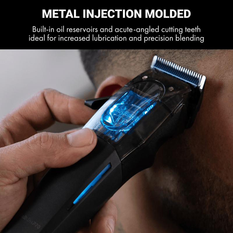BaBylissPRO MIM Space Blade FX8095B – barber using blade for smooth professional cutting performance
