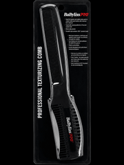 BaBylissPRO professional texturizing comb on a black background