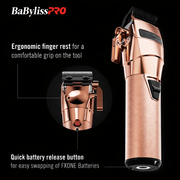 BaBylissPRO RoseFX clipper ergonomic grip finger rest barber clipper control