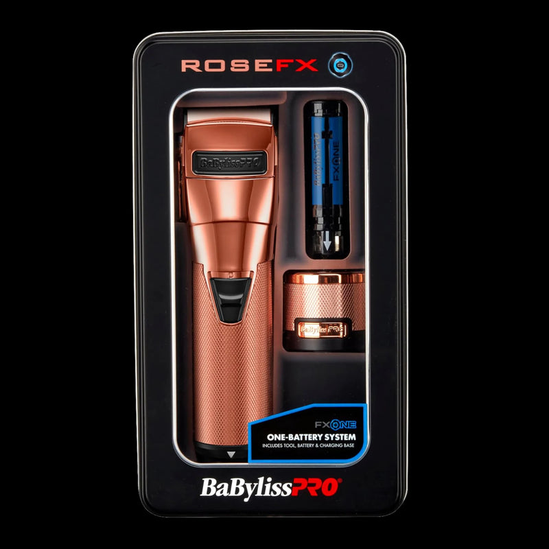 BaBylissPRO RoseFX FXONE clipper box set with battery and accessories