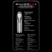 BaBylissPRO SilverFX+ trimmer packaging back specifications and features