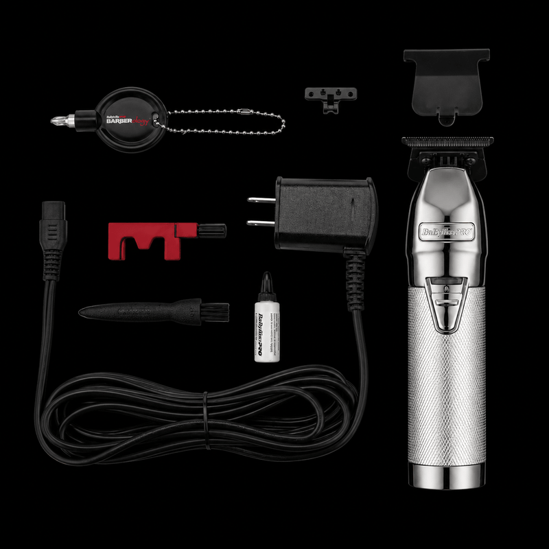 BaBylissPRO SilverFX+ trimmer full kit contents with accessories
