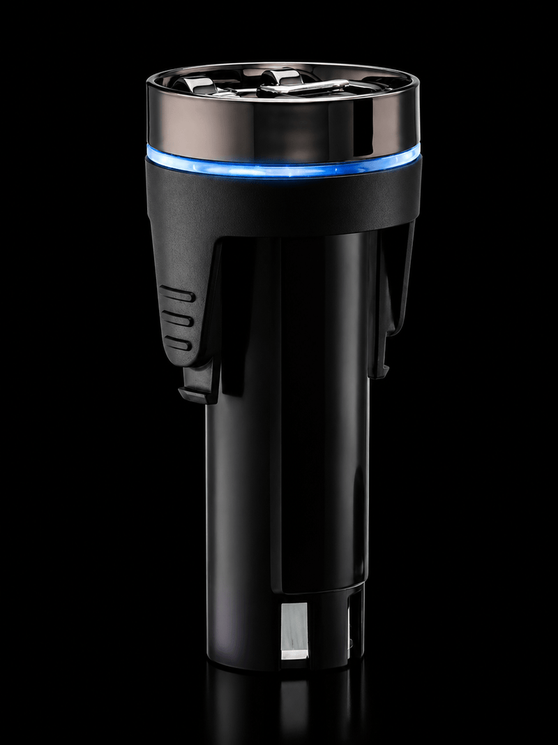 BaBylissPRO SnapFX Lithium Replacement Battery – held in hand with FX clipper