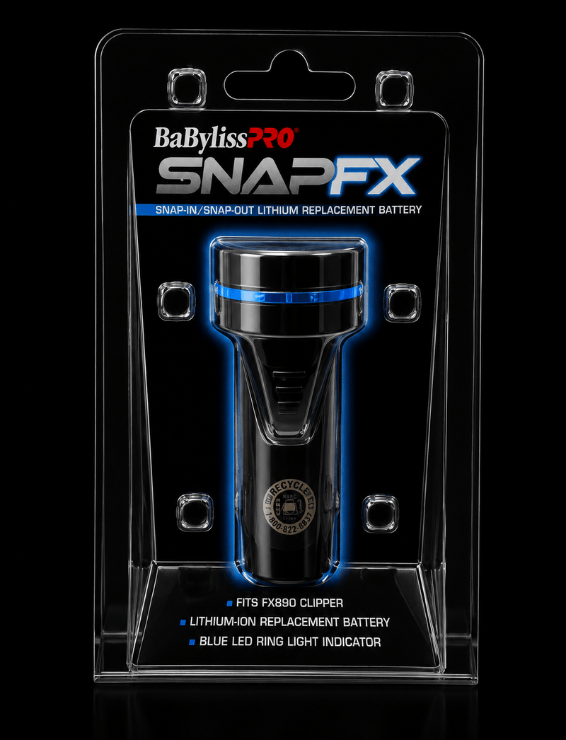 BaBylissPRO SnapFX Lithium Replacement Battery – package view interchangeable battery