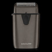 BaBylissPRO UVFOIL double foil shaver black FXLFS2 front view professional barber shaver