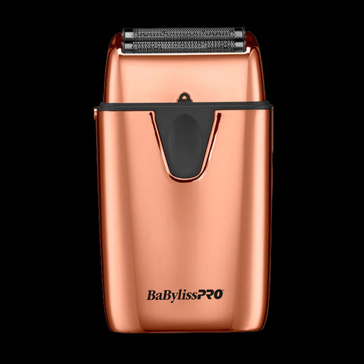 BaBylissPRO UVFOIL double foil shaver rose gold front view