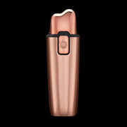 BaBylissPRO UVFOIL rose gold shaver side view with cap open