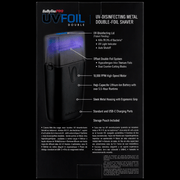 BaBylissPRO UVFOIL shaver features and specifications packaging back