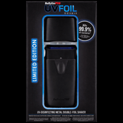 BaBylissPRO UVFOIL shaver matte black packaging front limited edition