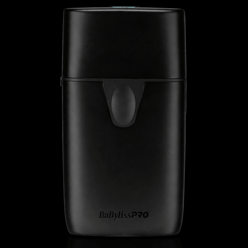 BaBylissPRO UVFOIL shaver matte black with protective cap closed