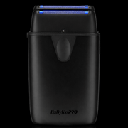 front view BaBylissPRO UVFOIL shaver matte black dual titanium foils