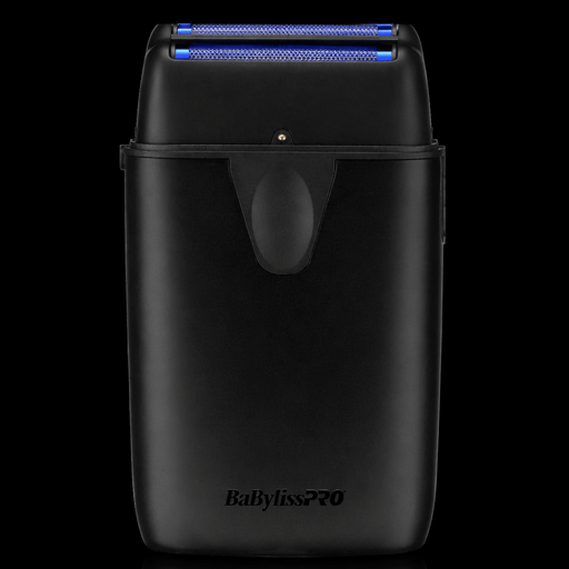 front view BaBylissPRO UVFOIL shaver matte black dual titanium foils