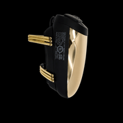 BaBylissPRO VIBEFX gold cordless massager angle view professional barber clipper