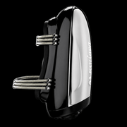 BaBylissPRO VibeFX Silver Cordless Massager – side profile view