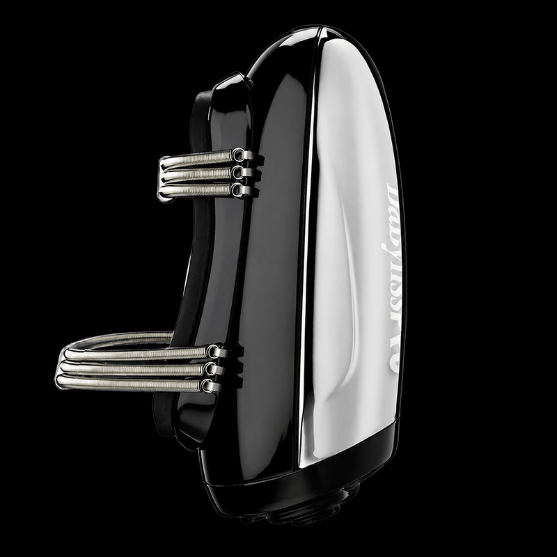 BaBylissPRO VibeFX Silver Cordless Massager – side profile view