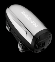 BaBylissPRO VIBEFX Silver Cordless Massager – front view on black background