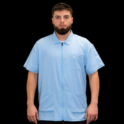 Barber Strong Barber Jacket Arctic Blue front view