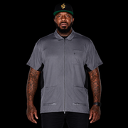 Barber Strong Barber Jacket Gunmetal Grey front view