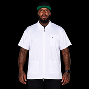 Barber Strong Barber Jacket White front view
