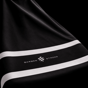 Barber Strong Cape XL – fabric detail white stripes close up