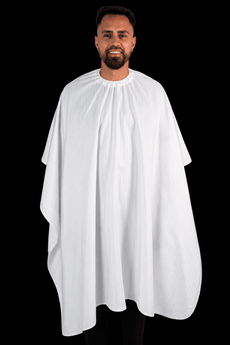 Barber Strong Classic Barber Cape White – front view