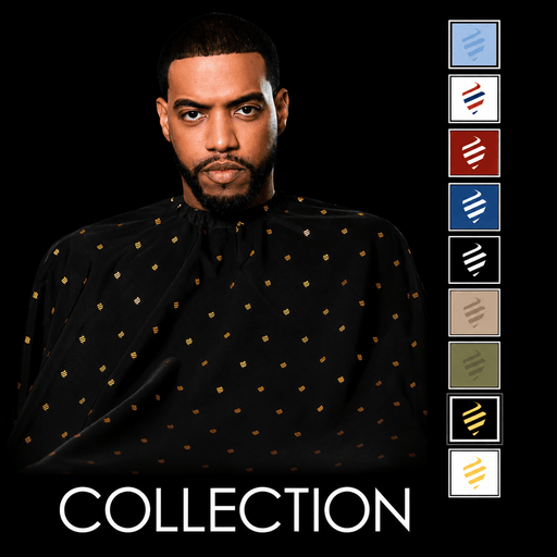 Barber Strong Shield Collection Barber Cape – collection overview featuring multiple colorways