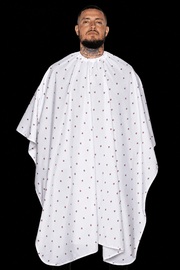 Barber Strong The Barber Cape Shield Collection – white front view