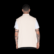 Barber Strong Vest Khaki Large side product photo on a black background