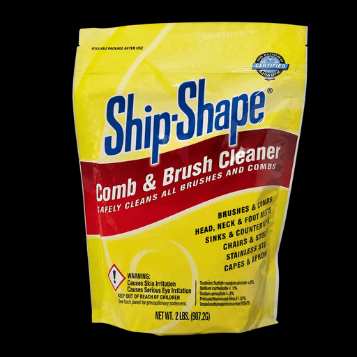 Barbicide Ship-Shape Comb & Brush Cleaner – 2lb packaging on black background