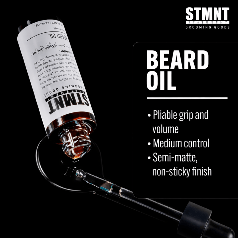Beard oil dropper application barber grooming oil for precise use hydration and beard conditioning Primos Barber Supply
