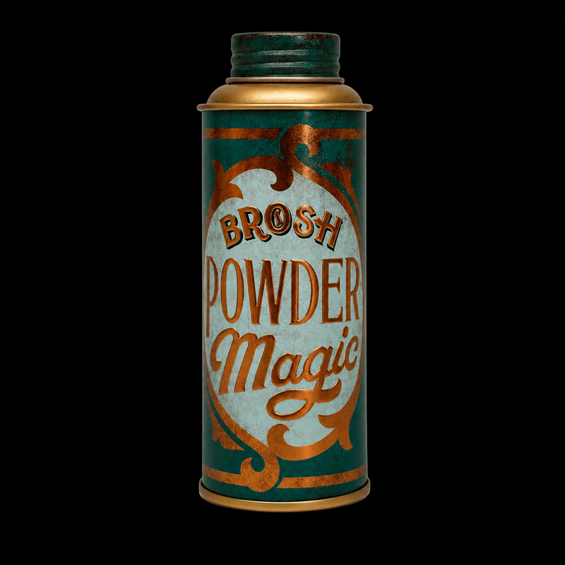 Brosh Powder Magic Hair Texture Powder – front view on black background