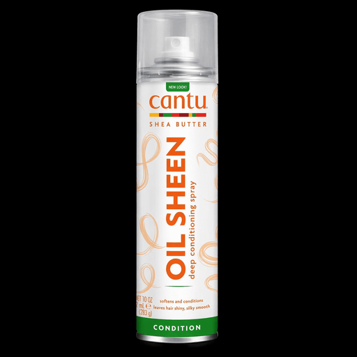 Cantu Shea Butter Oil Sheen spray deep conditioning hair spray for shine moisture and frizz control 10 oz