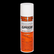 Clippercide Disinfectant & Lubricating Clipper Spray – can with white and orange label on black background