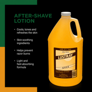 Clubman Lustray Spice After Shave 1 Gallon – bottle with label on black background
