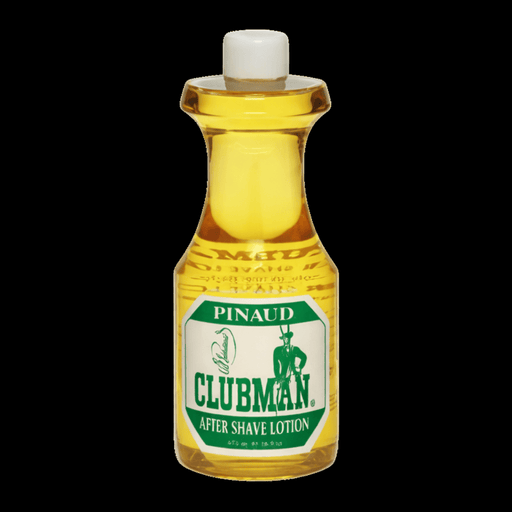 Clubman Pinaud After Shave Lotion 16oz – bottle front view on black background
