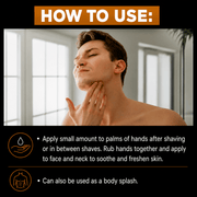 Clubman Pinaud Lime Sec Aftershave – how to use application instructions