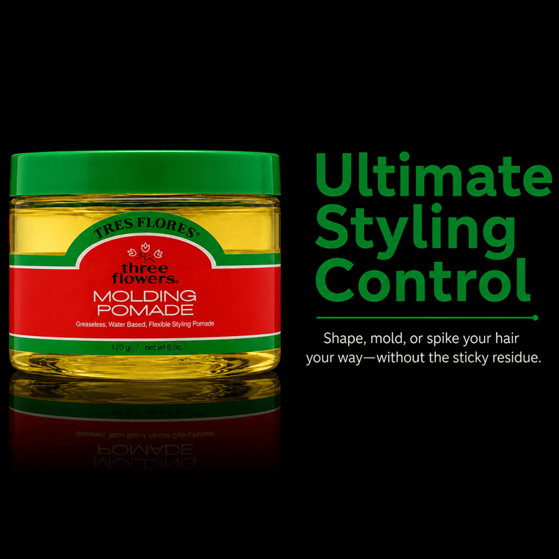 Clubman Tres Flores Molding Pomade – ultimate styling control water-based formula