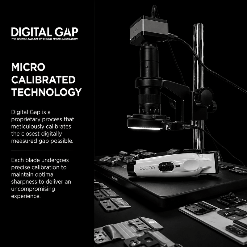 Cocco Digital Gap micro calibrated trimmer blade technology and precision engineering