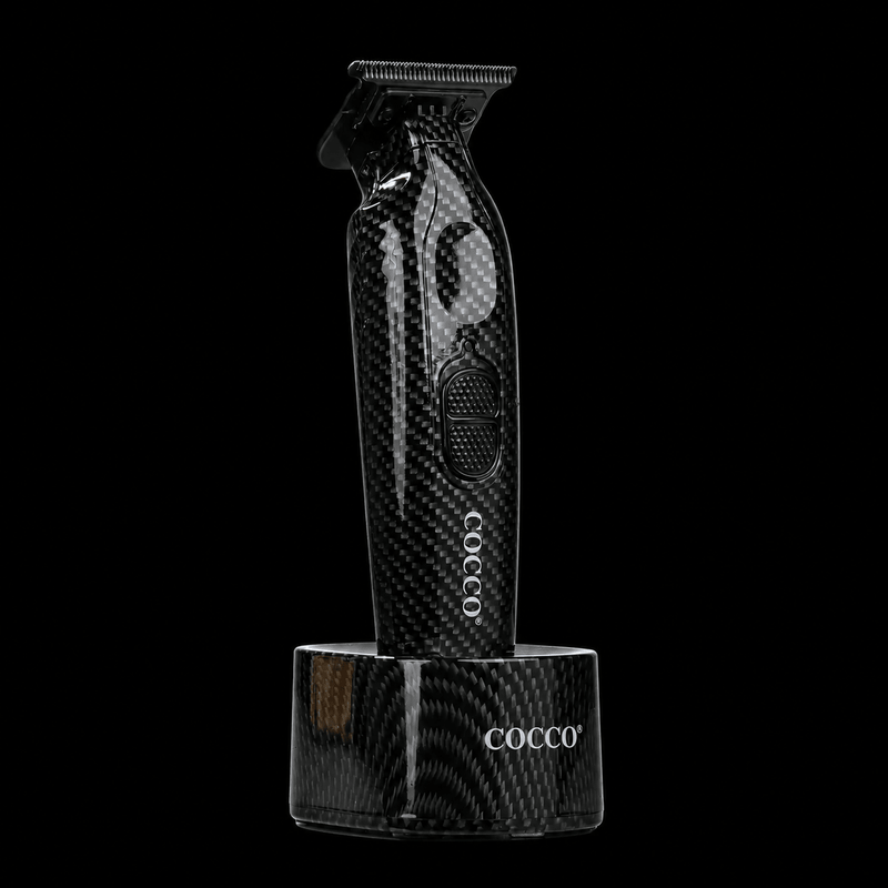 Cocco Hyper Veloce Pro Carbon Fiber Trimmer – on charging stand black background