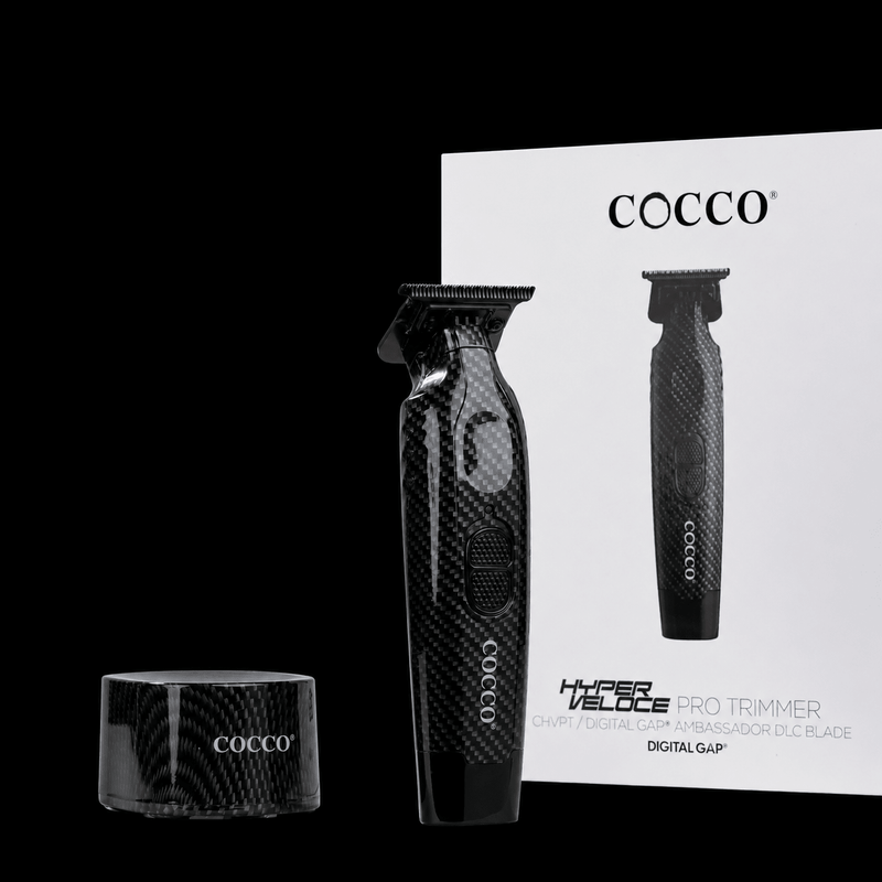 Cocco Hyper Veloce Pro Carbon Fiber Trimmer – with retail packaging black background
