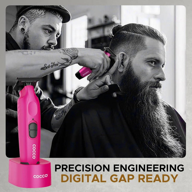 Cocco Hyper Veloce Pro Trimmer Pink – barber in use precision engineering