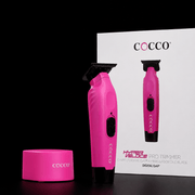 Cocco Hyper Veloce Pro Trimmer Pink – with retail packaging black background
