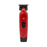 Red and black hair trimmer on a transparent background