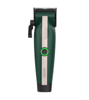 Cocco Veloce Lite green and white cordless barber hair clipper professional fade clipper