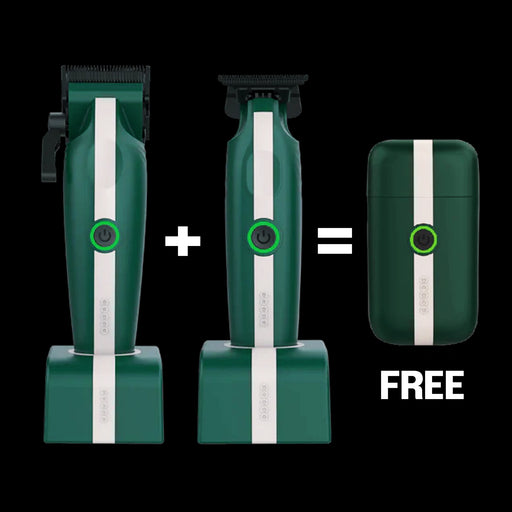 Cocco Veloce Lite Set – green white clipper and trimmer combo