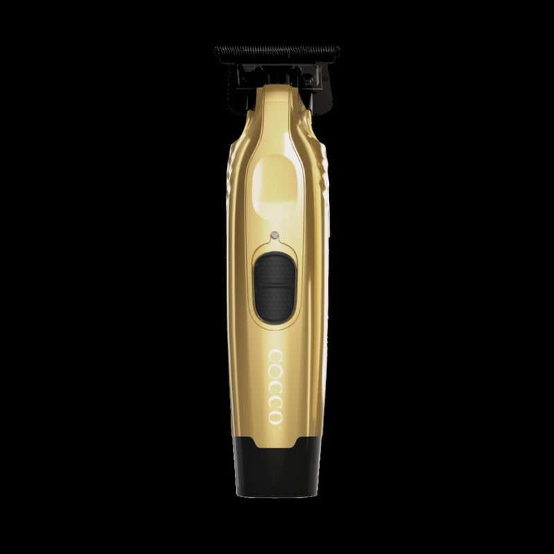 Cocco Veloce Pro Trimmer gold front view cordless professional barber trimmer