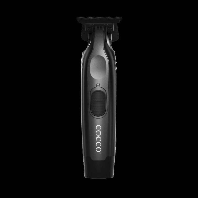 Cocco Veloce Pro Trimmer matte black front view professional cordless hair trimmer
