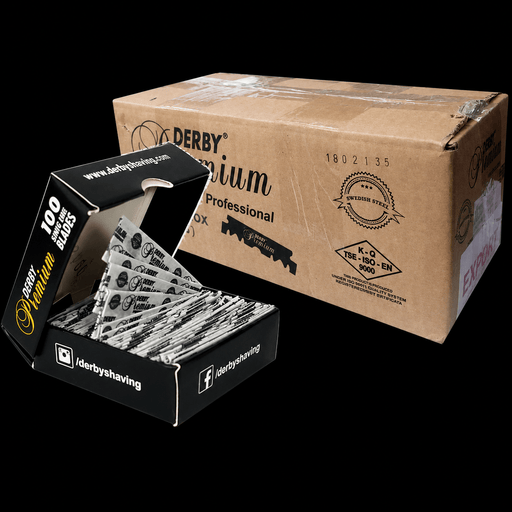Derby Premium Single Edge Razor Blades, wholesale case of 50