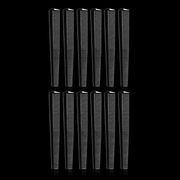 Diane 7 1/4 Barber Comb 12 Pack – combs on black background